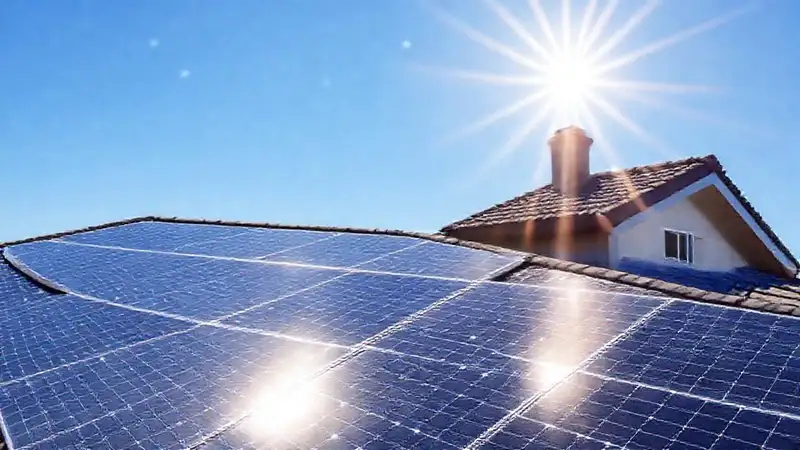 Paneles solares iluminan techos modernos con luz