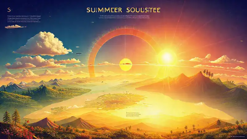 El solsticio de verano crea paisajes dorados