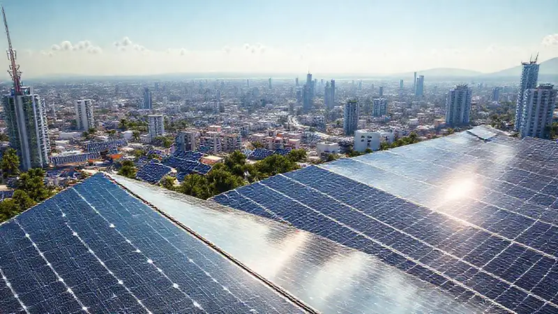 Una ciudad brillante